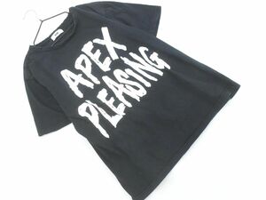 RCWB ロデオクラウンズワイドボール プリント Tシャツ sizeL/黒 ■◆ ☆ eea1 レディース