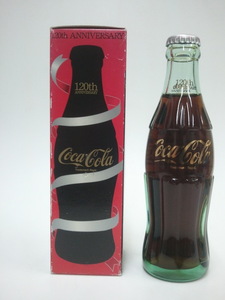 ☆r☆②【レトロ・ノベルティグッズ】コカ・コーラ 120周年/2006年 記念ボトル Coca-Cola/当時物 アンティーク コレクション☆