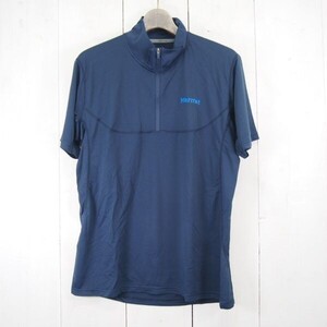 マーモット Marmot /TSSMC419/クライムスキンハーフジップショートスリーブ Climb Skin Half Zip S/S(XL)ネイビー/364