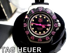 X5A022◆稼働品美品◆ タグホイヤー TAG HEUER WA1217 フォーミュラ デイト 200ｍ防水 ブラック文字盤 電池交換済 腕時計 ケース付き 