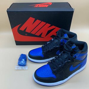 ☆美品☆NIKE ナイキ AIR JORDAN1 RETRO HIGH OG Royal 2017 555088 007 サイズ:25.5cm ナイキ エアジョーダン スニーカー[75-0512-O3]