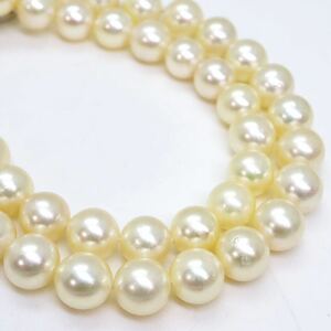 大珠!!＊アコヤ本真珠ネックレス＊j 約41.5g 約41.5cm 約8.0~8.5mm あこや パール pearl necklace jewelry silver DC0/DD0