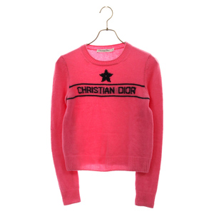 Christian Dior クリスチャンディオール SIGNIFICANT SWEATER 244S57AM054 フロントロゴニットセーター レディース ピンク