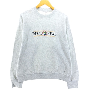 古着 フルーツオブザルーム FRUIT OF THE LOOM Duck Head ダックヘッド ロゴスウェットシャツ トレーナー メンズL相当 /eaa497368