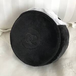 シャネル CHANEL ヴィタルミエール グロウ クッション ファンデーション コンパクト 保護カバー 専用ポーチ ココマーク ブラック 未使用 