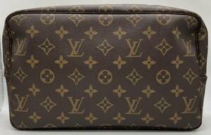 LOUIS VUITTON ルイヴィトン モノグラム NO8903 トゥルーストワレット セカンドバッグ レザー ブラウン 茶 鞄 品物のみ