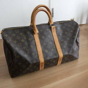 税不要特価!LOUIS VUITTON ルイヴィトン モノグラム柄 男女OK ボストンバッグ キーポル45♪製造番号有 定価15万以上 スピーディー好きにも