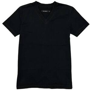 定価3.6万 1piu1uguale3 CRAZY CUTTING JERSERY FRONT TEE 5 黒 クレイジーカッティングジャージTシャツ wjk 1piu akm