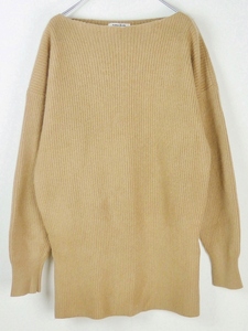 FUMIKA UCHIDA フミカウチダ 16AW完売 CASHMERE BOAT NECK SWEATER カシミヤ ボートネック セーター 36キャメル ニット