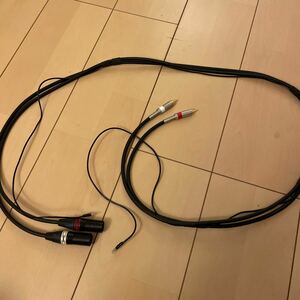 バランス接続　フォノケーブル　RCA xlr