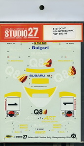 S5 L12 スタジオ27 デカール スバル インプレッサ WRX Q8 ERC98