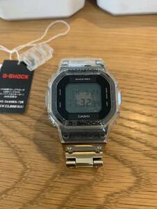 1円〜売り切り 送料無料 CASIO／G-SHOCK 40th Anniversary CLEAR REMIX／DWE-5640RX-7JR／スケルトン／箱・保証書・取説・コマ付