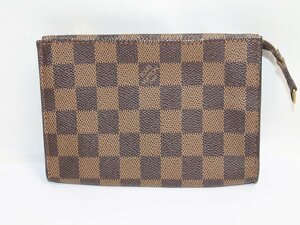 中古 LOUIS VUITTON マレの付属 ポーチ のみ ダミエ エベヌ 小物入れ コスメポーチ N42240のポーチのみ ルイヴィトン USED品