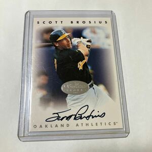 1996 SCOTT BROSIUS LEAF SIGNATURE auto スコット　ブローシャス　直筆　サイン