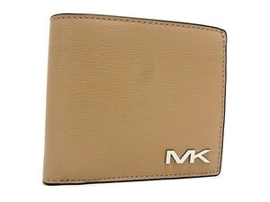 ■新品■未使用■ MICHAEL KORS マイケルコース レザー 二つ折り 財布 ウォレット 札入れ カード入れ ベージュ系 BL4060