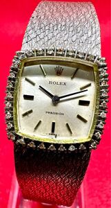 1円〜 Y 希少 ROLEX ロレックス プレシジョン 2611 ダイヤベゼル 重量45.8g レディース 手巻き アンティーク 時計 9926494968