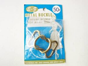 《新品》ビンテージ/E-Z BUCKLE/ベルト用メタル バックル/デッドストック/D128-71-2421