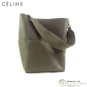 セリーヌ （CELINE） サングル バケット ワンショルダー バッグ 18959 TAUPE 旧ロゴ（中古）