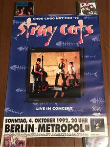 ストレイキャッツ ポスター ブライアンセッツァー ロカビリー クリームソーダ セックスピストルズ クラッシュ stray cats brian setzer