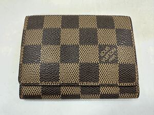 【9A29】 1円スタート LOUIS VUITTON / CA0093 ルイヴィトン ダミエ アンヴェロップ カルト ドゥ ヴィジット 名刺入れ カードケース 