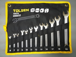 TOLSEN TOOL　12psコンビネーションスパナセット 15075