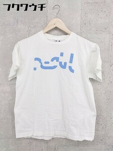 ◇ X-girl エックスガール ロゴ プリント 半袖 Tシャツ カットソー サイズ2 ホワイト ブルー レディース