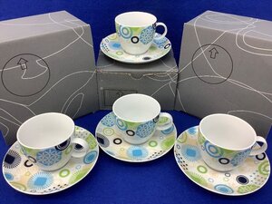 ⑫ Rosenthal/Thomas カップ&ソーサー 4客まとめ カケやキズ等有/B品 未使用品 ACB