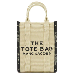 マークジェイコブス 2WAYバッグ THE JACQUARD PHONE TOTE BAG コットンキャンバス ベージュ 新品 未使用 2R3HCR027H01263 中古