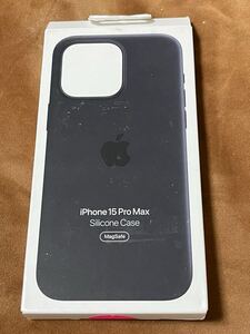 Apple アップル 純正 ☆ iPhone 15 Pro Max シリコンケース・ブラック ☆ 美品