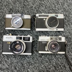 ☆790. フィルムカメラ 4点まとめて OLYMPUS オリンパス KONICA コニカ minolta 動作未確認 現状品