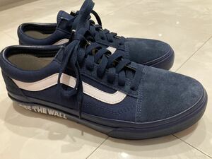 レア　VANS OLDSKOOL LOW ネイビーM.LOGO 未使用保管品　替え紐付き