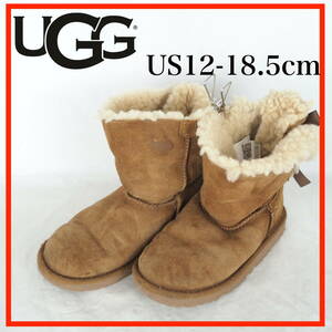 EB6957*UGG*アグ*キッズムートンブーツ*US12-18.5cm*キャメル