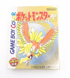 【ト長】Nintendo 任天堂 ポケットモンスター 金 ポケモン GB GBC ゲームボーイ カラー 箱 説明書付き 美品 動作未確認 IR590IOB92