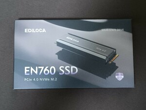 新品未開封品 M.2 SSD 2TB EN760 EDILOCA ヒートシンク付き PCIe Gen4x4 NVMe M.2 2280　PS5