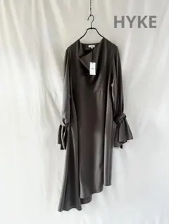 【美品※】HYKEハイクASYMMETRY DRESSアシンメトリードレスワンピ