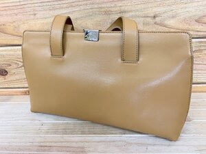 ■FURLA フルラ ハンドバッグ トート 手提げ レザー イエロー系 ショルダー ハンド トート 鞄 かばん 大容量