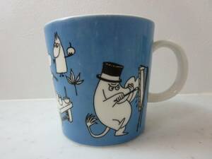 【希少!】ARABIA Moomin mug blue (Moomins painting) 1990-96