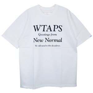 WTAPS ダブルタップス 20SS NEW NORMAL SS TEE ニューノーマル スクリーンプリント Tシャツ ホワイト ショートスリーブ カットソー Sepz