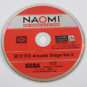 SEGA　NAOMI2　頭文字D　ARCADE　STAGE　Ver.2　（GDS-0026)　GD-ROM　ディスクのみ