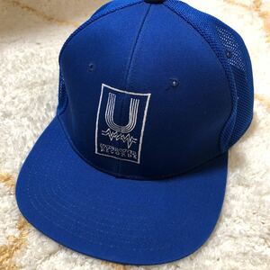 UNDERCOVER RECORDS CAP メッシュキャップ アンダーカバー ブルー スナップバック