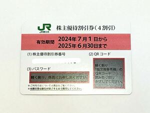 JR東日本 株主優待券 1枚 有効期限2025年6月30日まで 