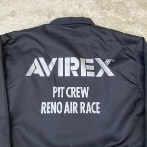 激レア　日本製　AVIREX　エアーレースピットクルー用ナイロンコーチジャケット