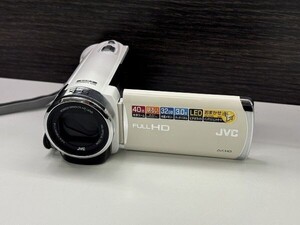 J115-X3-71438 JVCケンウッド デジタルビデオカメラ Everio GZ-E265-W ジャンク 現状品①