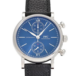 IWC ポートフィノ クロノグラフ 39 ローレウス スポーツ フォー グッド 世界限定1000本 IW391408 ブルー/バー文字盤 未使用 腕時計 メンズ