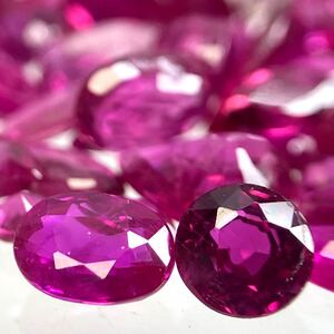 1円〜!!☆天然ルビーおまとめ25ct☆d 約5gルース 裸石 宝石 ジュエリー jewelry Ruby w2 132