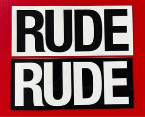 ★送料込み！！！★新品 RUDE GALLERY ルードギャラリー 非売品ノベルティステッカー 2色2枚セット.