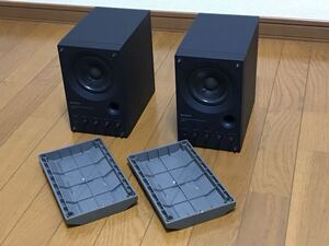 名機 SONY SMS-1P アンプ内蔵 パワードスピーカー プロテクター付属 2台セット