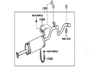 ★トヨタ純正新品★トヨエース G15 ダイナ 150 LY132 テールパイプ リアマフラー 排気 Tail pipe rear muffler exhaust TOYO ACE Dyna