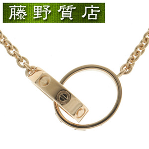 （美品）カルティエ CARTIER ベビーラブ ネックレス LOVE ネックレス K18 PG ピンクゴールド B7212300 8867