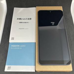 ＊【美品】AQUOS アクオス wish3 A302SH Black ブラック 箱 取説付き 初期化済み 残債◯ SIMフリー スマートフォン 携帯電話 シャープ